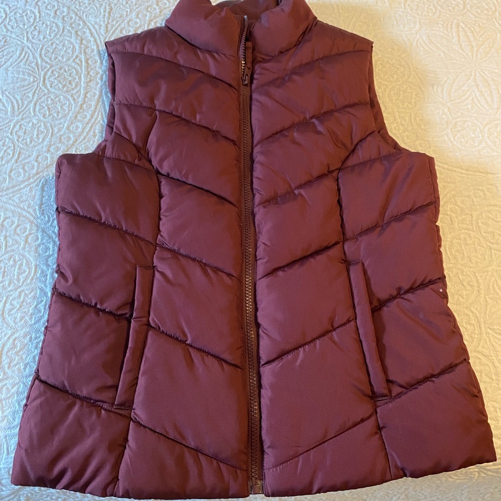 Ladies vest Burgundy
